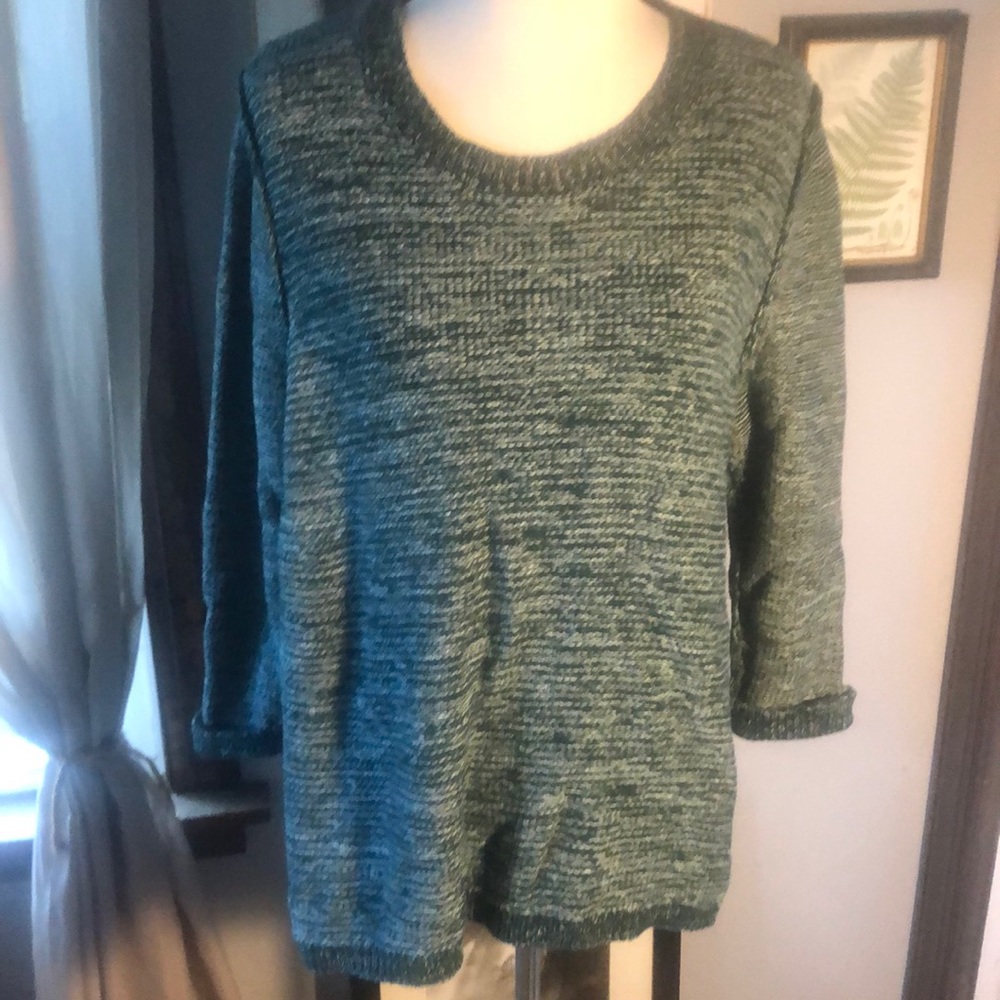 STYLE & CO. Knit green sweater.